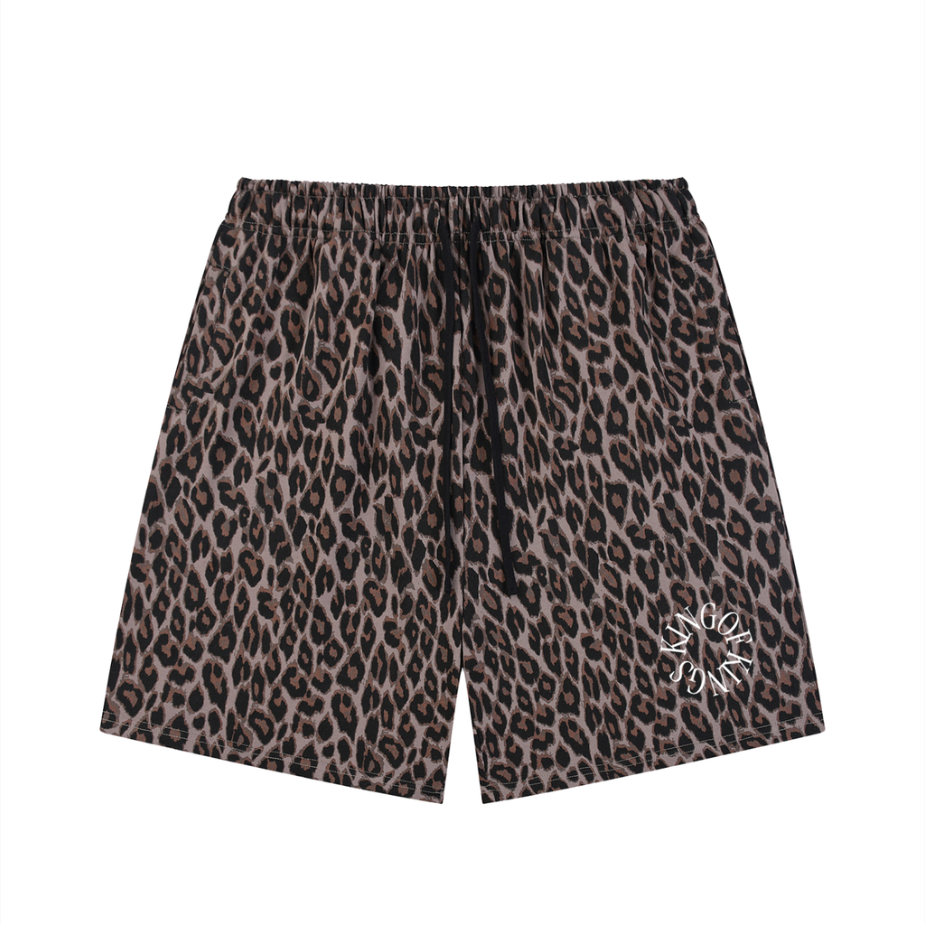 KING OF KINGS Unisex Leopard Shorts