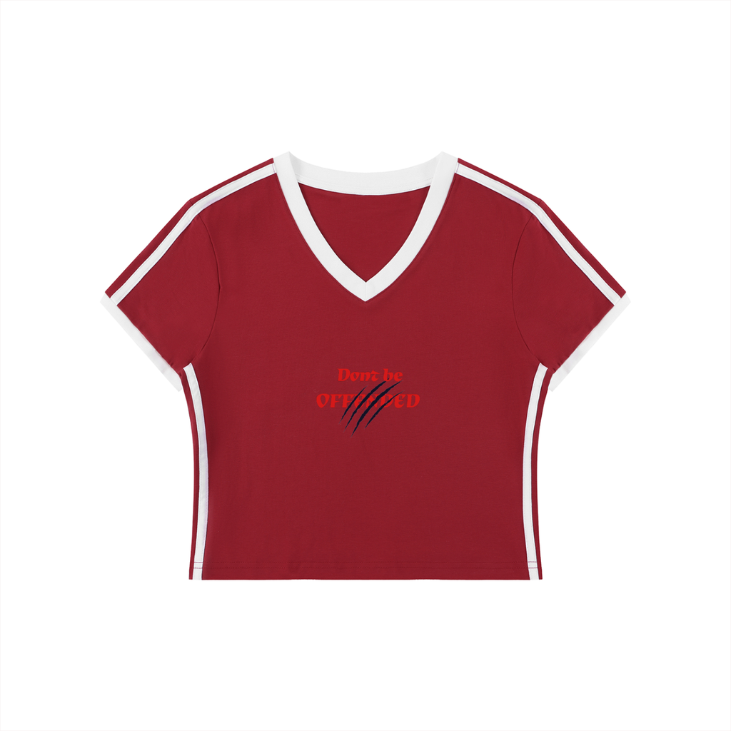 DBO Ladies Retro Binding V-Neck
