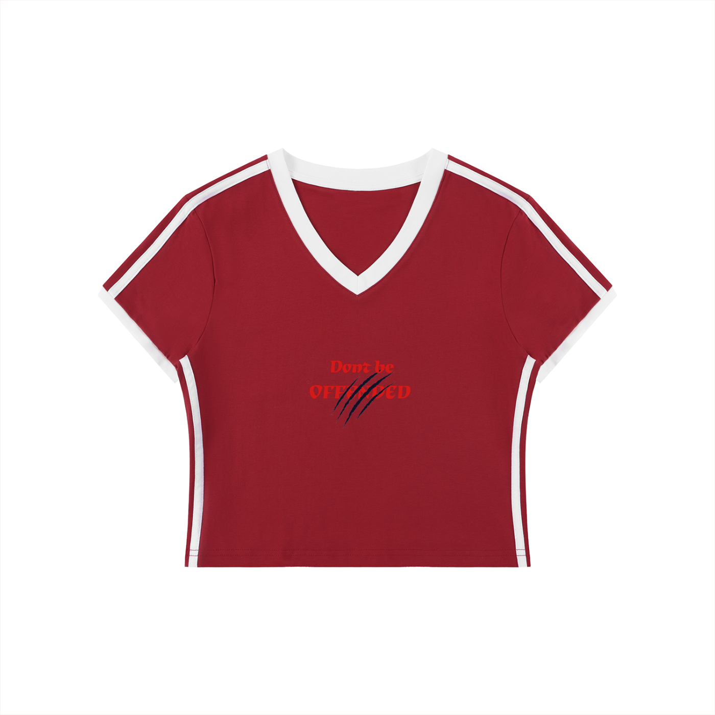 DBO Ladies Retro Binding V-Neck